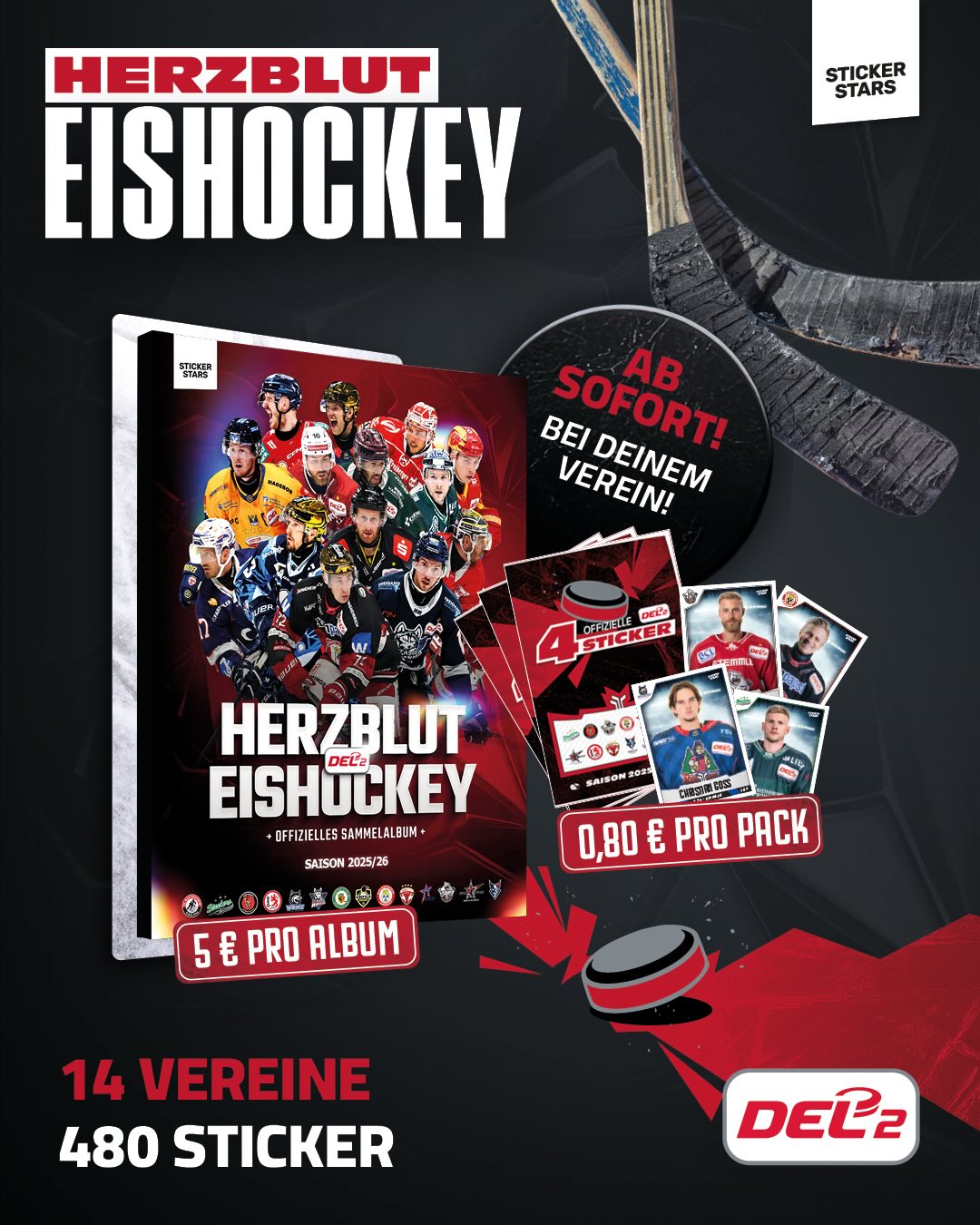 Sammelalbum DEL2 25/26