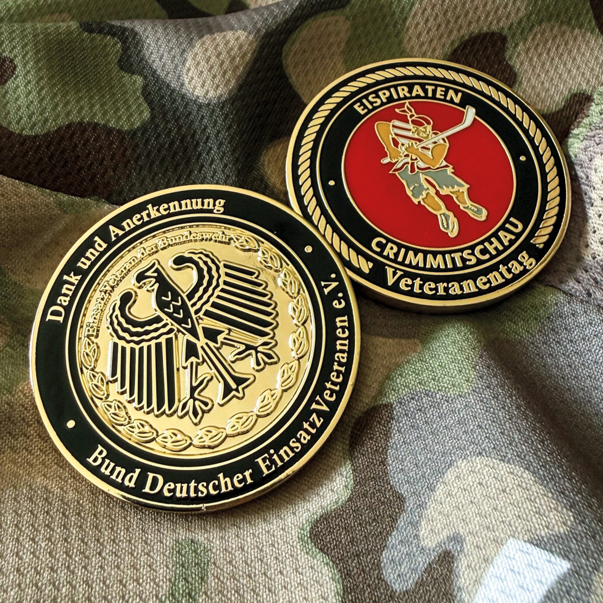 Coin Veteranen-Tag – Eispiraten Crimmitschau × Bund Deutscher EinsatzVeteranen e.V.