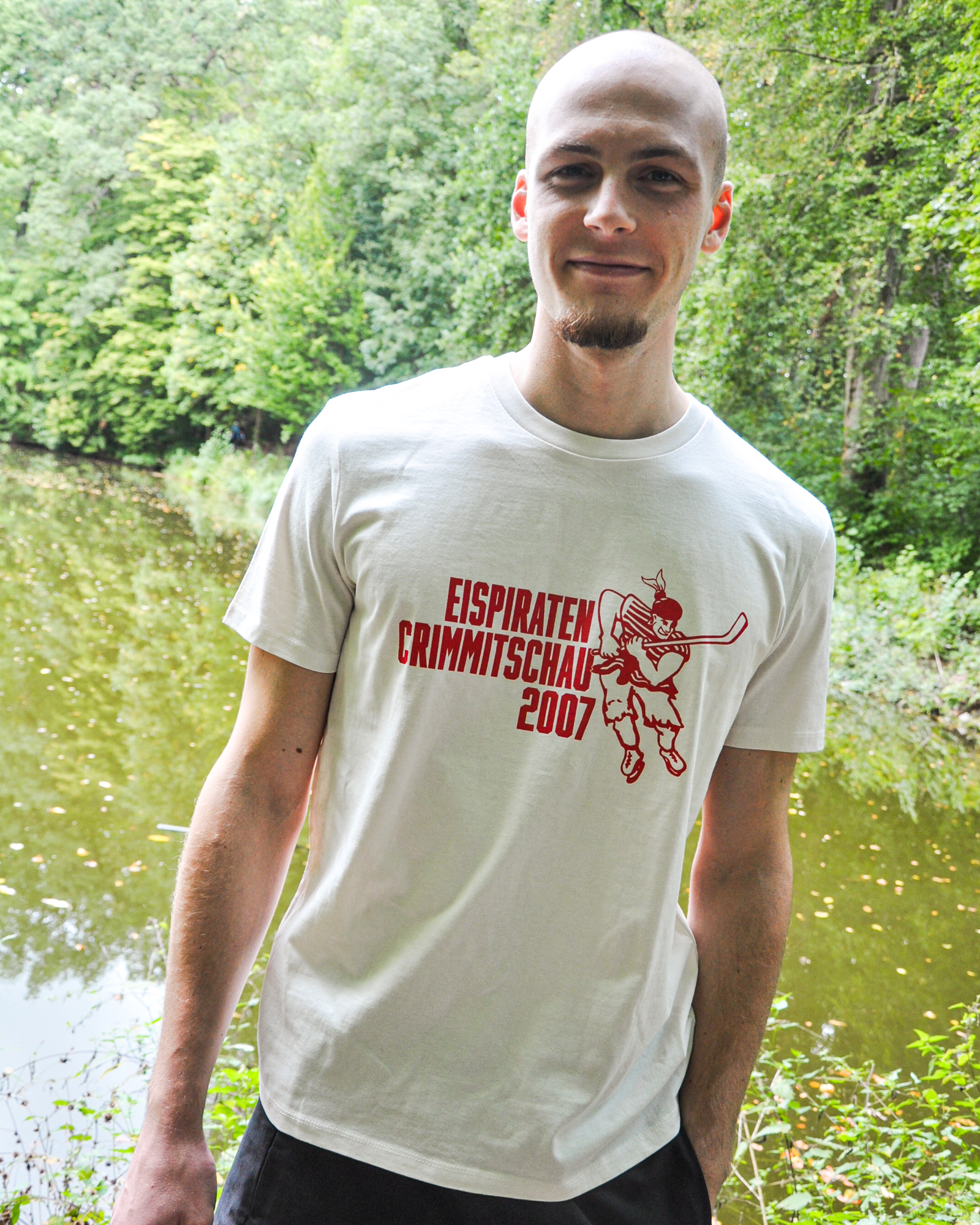 T-Shirt Offwhite Eispiraten Crimmitschau 2007